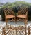 Wood Italian Vintage Rattan Chippendale Style Dining Chairs, Set of 6 After Dal Vera For Sale - Image 7 of 8