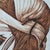 Textile Agata Stomma, a Girl in Brown Color, 2022, Gouache and Canvas For Sale - Image 7 of 8