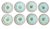Vintage Adams England Calyx Ware Vintage Carolynn Eight (8) Salad or Dessert Plates For Sale - Image 4 of 6