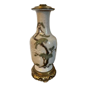 Antique 19th Century Chinese Export Porcelain Vase Mounted as a Lamp