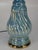 Mid 20th Century Neoclassical Fantasy, Sea Foam Blue, Porcelain Pale Blue Luster Table Lamp For Sale - Image 4 of 7