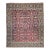 Vintage Mahal Sultanabad Rug, Hand-Knotted Wool, Geometric Pattern, 10x13, Red & Blue For Sale