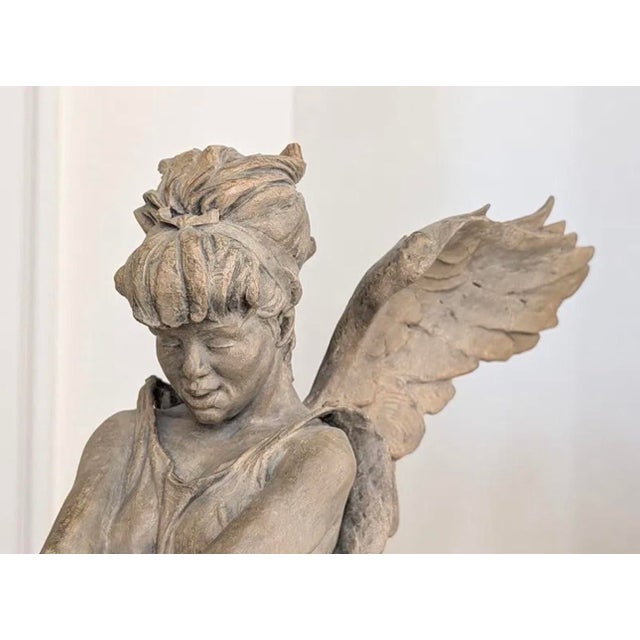 American Vintage Bronze "Messenger " by Renowned Artist Gary Lee Price For Sale - Image 3 of 5