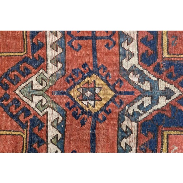 Red Antique Kazak Rug 5'3'' x 7'2'' For Sale - Image 8 of 11