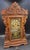 Antique New Haven "Maine Line" 8-Day Striking Stenciled Glass & Wood Case Mantel Clock For Sale - Image 16 of 18