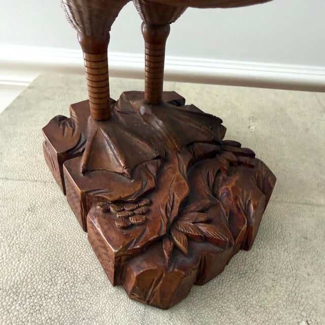 Shanghai Handicrafts Large Woven Wicker Pelican Box For Sale - Image 10 of 12