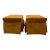 Custom Velvet Skirted Ottoman (Set of 2) For Sale