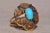 The Corrigin: Antique Filigree Persian Turquoise Ring For Sale In Philadelphia - Image 6 of 8
