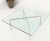 Square Glass top Stainless Steel Base Barcelona Coffee Table Bauhaus Style For Sale - Image 10 of 13