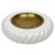Italian Ashtray in White Ceramic and Brass by Tommaso Barbi, 1970s For Sale - Image 12 of 12