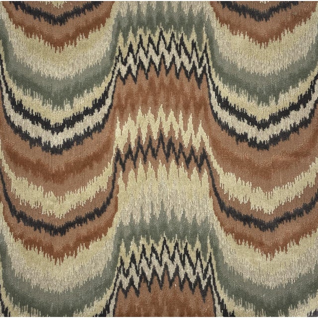Traditional Flamestitch Pillows- A Pair For Sale - Image 3 of 3