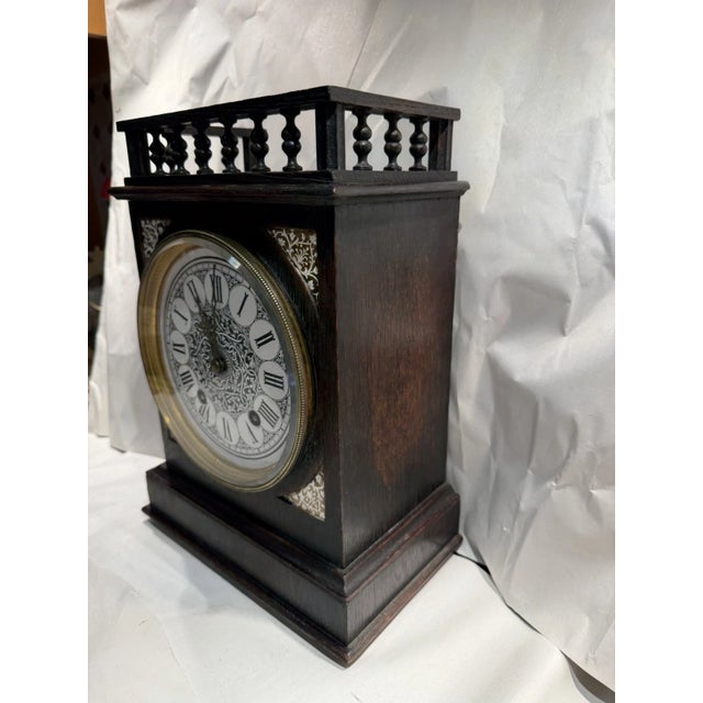 19th Century French Aesthetic Style Mantel Clock Attributed to Lewis Foreman Day For Sale - Image 4 of 13