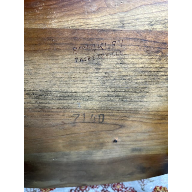 Pair Vintage Stickley Cherry High Back Windsor Chairs For Sale - Image 18 of 18