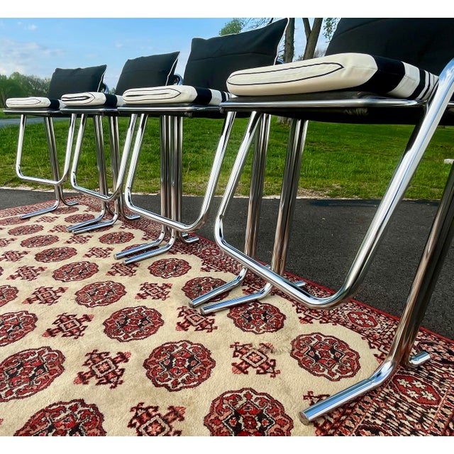 Mid Century Modern 1960’s Attributed to Arcadia Stools Designed by Jerry Johnson - Set of 4 For Sale - Image 6 of 12