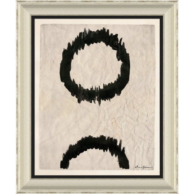 Contemporary Circle Series - Black By Dana Gibson, Framed Art Print For Sale - Image 3 of 3