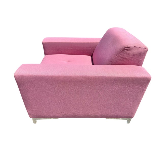 Textile Modern Thayer Coggin Pink Club Chairs - Set of 2 For Sale - Image 7 of 9