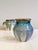 Art Deco Ceramic Vases with Green-Blue Gradient from Hugo Reinhold & Co, Germany, 1930s, Set of 2 For Sale - Image 3 of 18