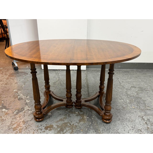 Traditional Heritage Gateleg Extension Dining Table For Sale - Image 3 of 12