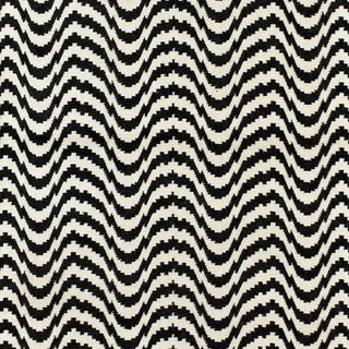 Sample - Schumacher Zorio Velvet Fabric in Ebony For Sale