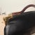 Contemporary A 1980s Black Leather and Faux Tortoiseshell Bakelite Italian Top Handle Bag For Sale - Image 3 of 17