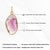 Raw-Cut Bezel Set 3.29ct Pink Tourmaline Slice Pendant in 14k Yellow Gold For Sale - Image 12 of 15