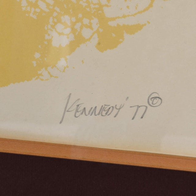 Pair 1970s Earth Tone Signed Limited Edition Prints With Trees and Leaves For Sale - Image 6 of 13