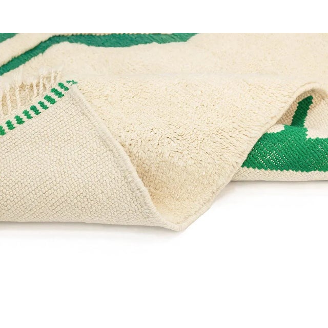 Contemporary Hand-Knotted Wool Rug by Azele Studio For Sale - Image 3 of 9