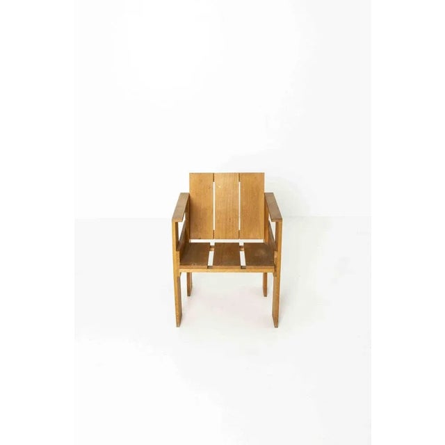 Cassina Crate Chair by Gerrit Rietveld for Cassina, Netherlands, 1930s For Sale - Image 4 of 12
