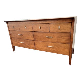 1960s Drexel Profile Walnut Dresser by John Van Koert For Sale