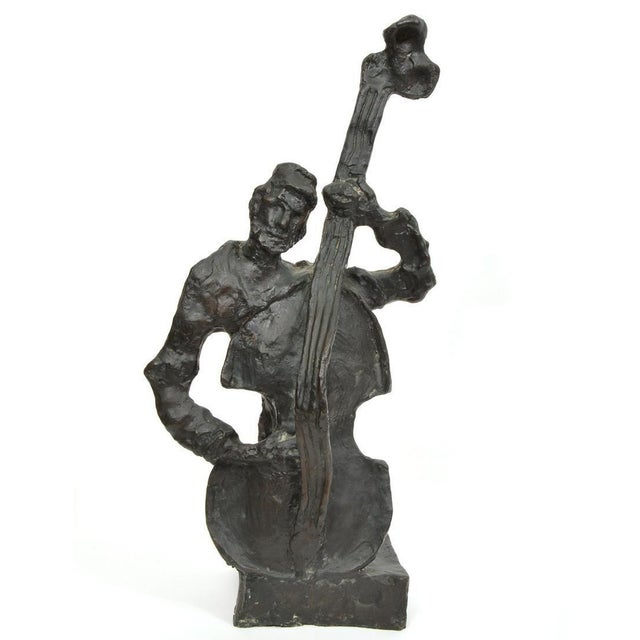 Mane Katz, Russian French Judaica Jewish Shtetl Wedding Klezmer Musician Bronze Sculpture For Sale