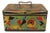 Art Deco Bauhaus Geometric Decorative Tin Box With Brass Handle For Sale
