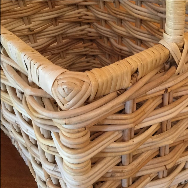 Rectangular Wicker Basket With Handle Chairish