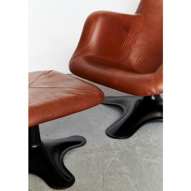 Black Set of Carousel Chair & Ottoman by Yrjö Kukkapuro for Haimi, 1965 For Sale - Image 8 of 18