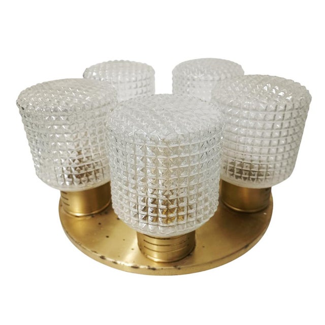 Mid-Century Modern Mid-Century Ceiling Lamp, 1950s For Sale - Image 3 of 6