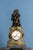 Metal French Clock in Marble and Gilded Bronze with Putto, Late 19th Century For Sale - Image 7 of 7
