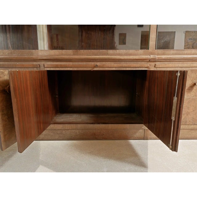 Brown Large Art Deco Bookcase For Sale - Image 8 of 12