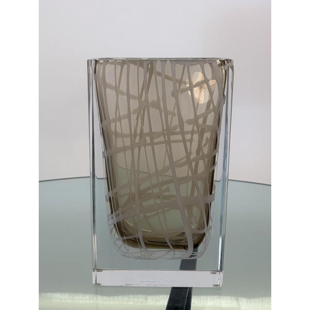 Murano Glass Vase by Roberto Beltrami, 1990s For Sale - Image 3 of 11