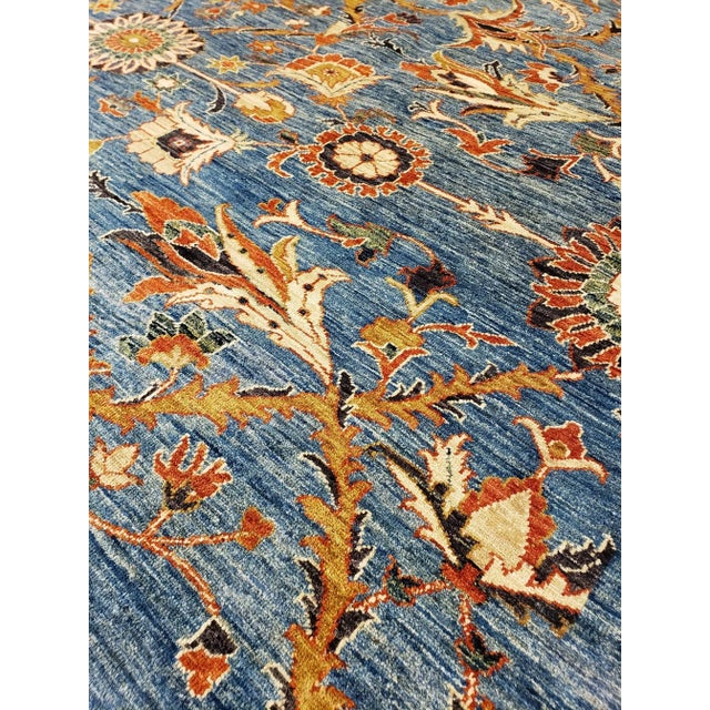 2020s Hand Knotted Modern Wool & Cotton Rug. 09'00" X 11'11" For Sale - Image 5 of 7