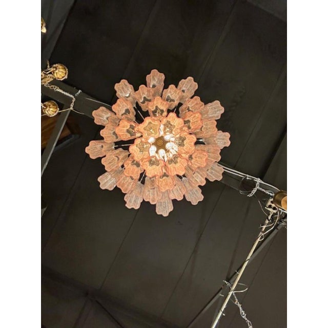 Murano Tronchi Pink Glass Chandelier For Sale In Dallas - Image 6 of 6