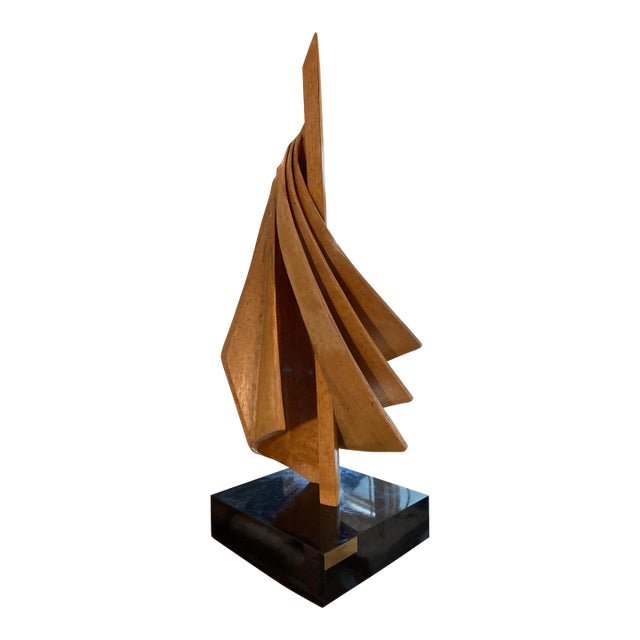 Mid 20th Century Wooden Slat Abstract Sculpture For Sale
