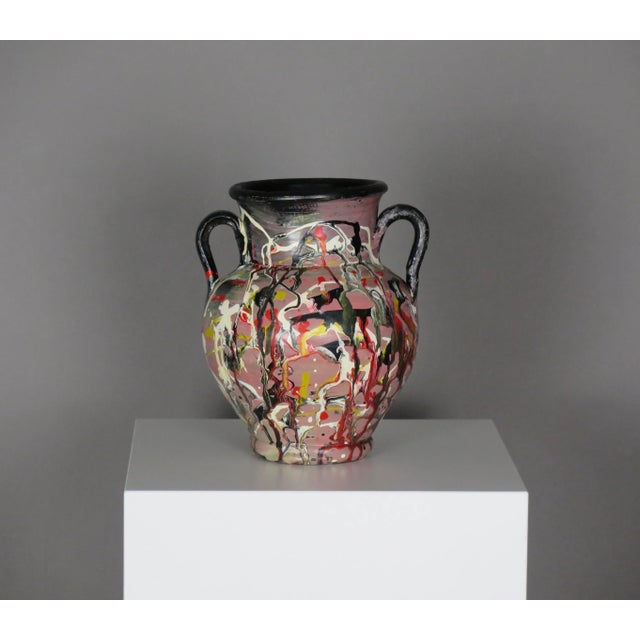 Ceramic 1950s Mid-Century French Expressionist Vase For Sale - Image 7 of 10