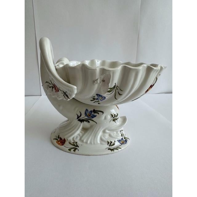 Italian Rococo Dolphin Pedestal Dish For Sale - Image 4 of 12