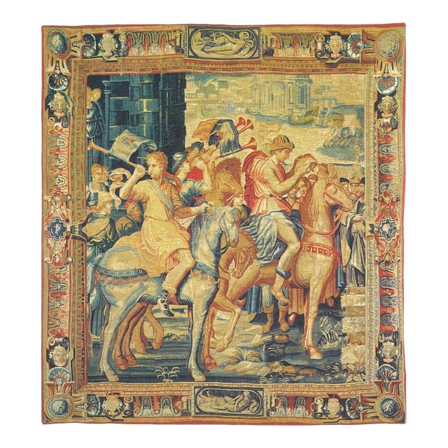 Les Hérauts Silkscreen Tapestry - 200 X 188 Cm (6'6" X 6'2") - Requires Rod Size 5 For Sale