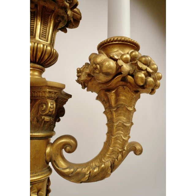 Pair Gilt Bronze Neo-Classical Candelabra Lamps Signed E. F, Caldwell For Sale - Image 9 of 12