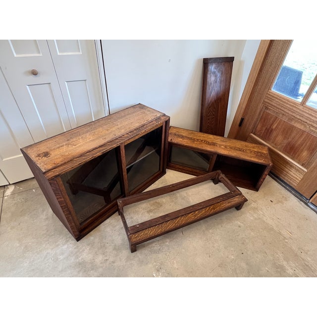 Antique Danner Two Stack Oak Book Case For Sale - Image 9 of 10