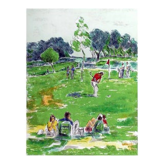 Golf, Pat Berger Lithograph, Signed and Numbered in Pencil For Sale
