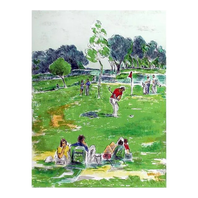 Golf, Pat Berger Lithograph, Signed and Numbered in Pencil For Sale