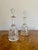 Pretty pair of antique Edwardian decanters, having a quality pair of antique Edwardian decanters with a bell shaped cut...