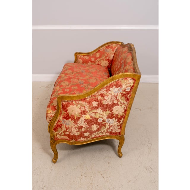 French Meyer Gunther Louis XVI Giltwood Settee Loveseat For Sale - Image 3 of 18