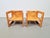 1970s Pine Children's Table Chairs attributed to Marcel Gascoin, France, 1970s, Set of 2 For Sale - Image 5 of 9